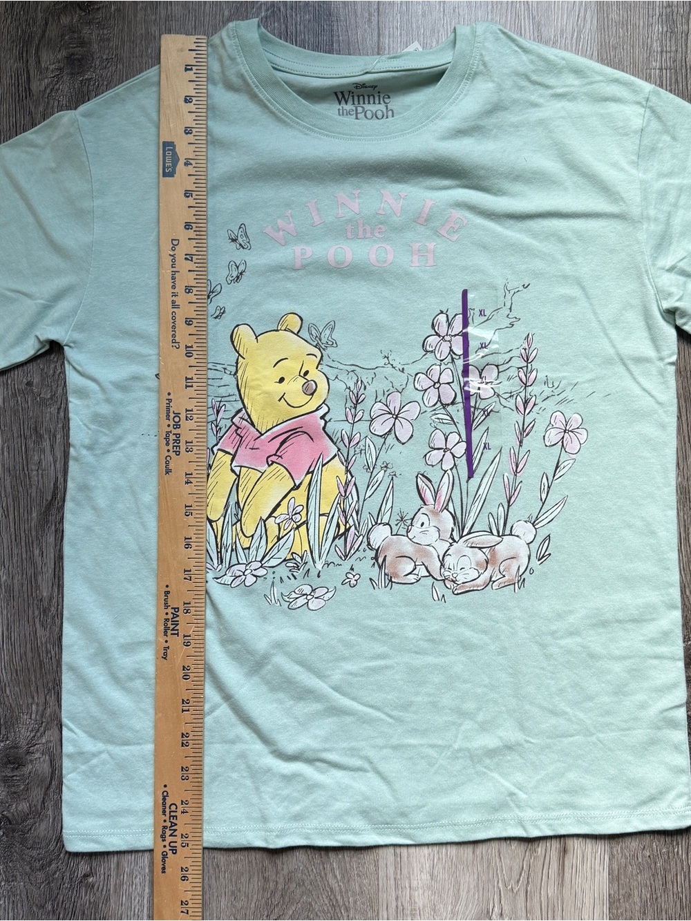 Disney Winnie the Pooh Green Graphic T-Shirt Youth Size XL - 0215 - Picture 3 of 5